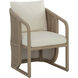 Palermo Drift Brown / Stinson Cream Outdoor Dining Chair